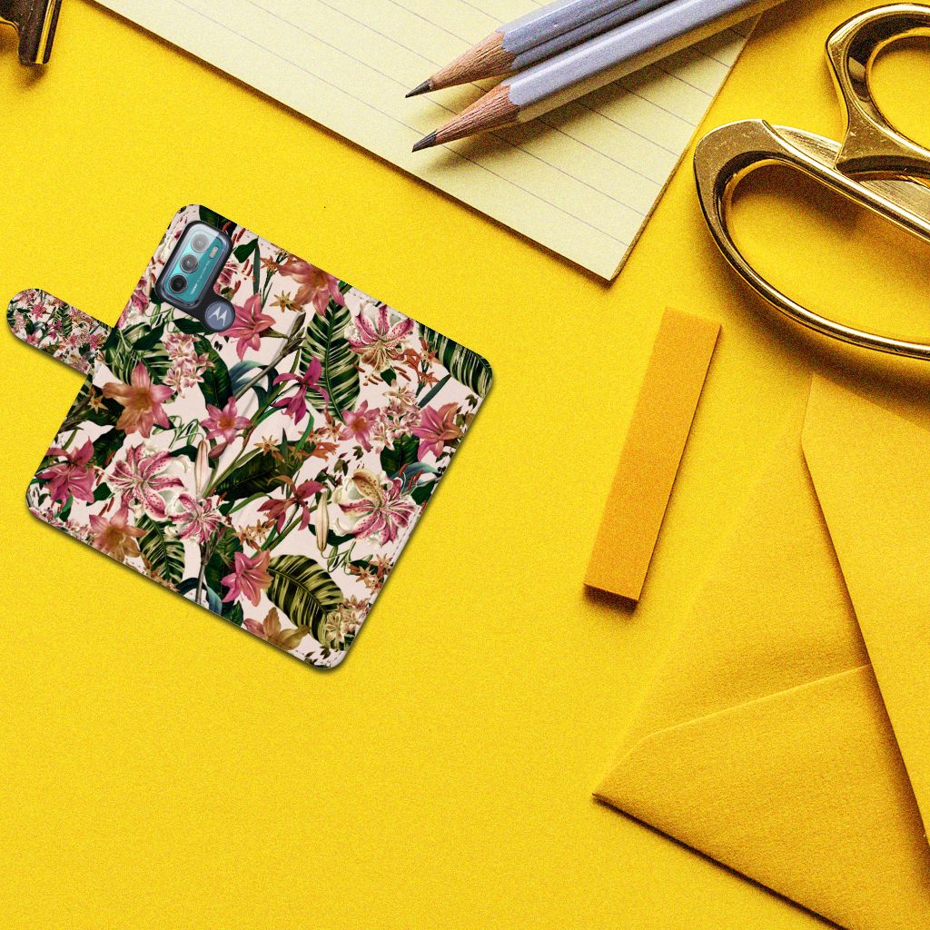 Motorola Moto G60 Hoesje Flowers