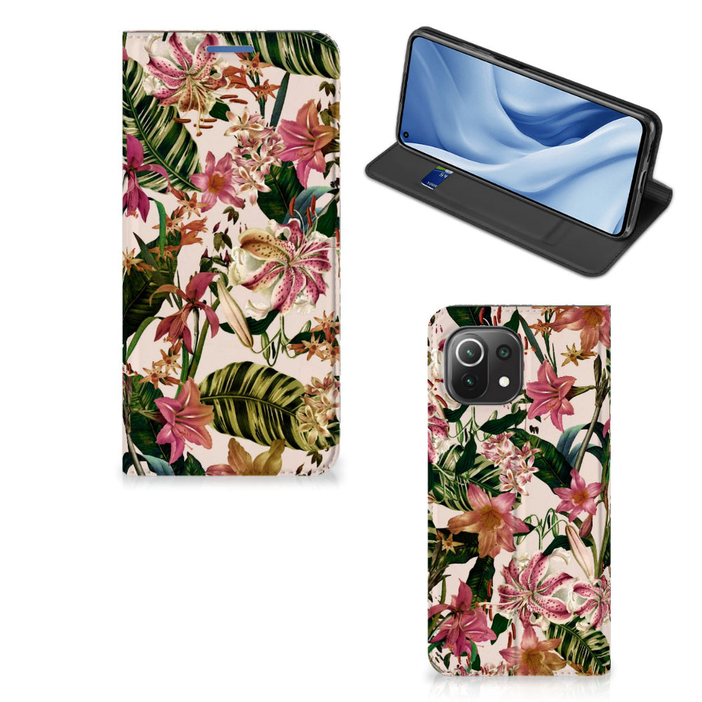 Xiaomi 11 Lite NE 5G | Mi 11 Lite Smart Cover Flowers