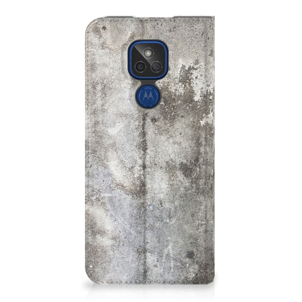 Motorola Moto G9 Play Standcase Beton Print - B2C Telecom