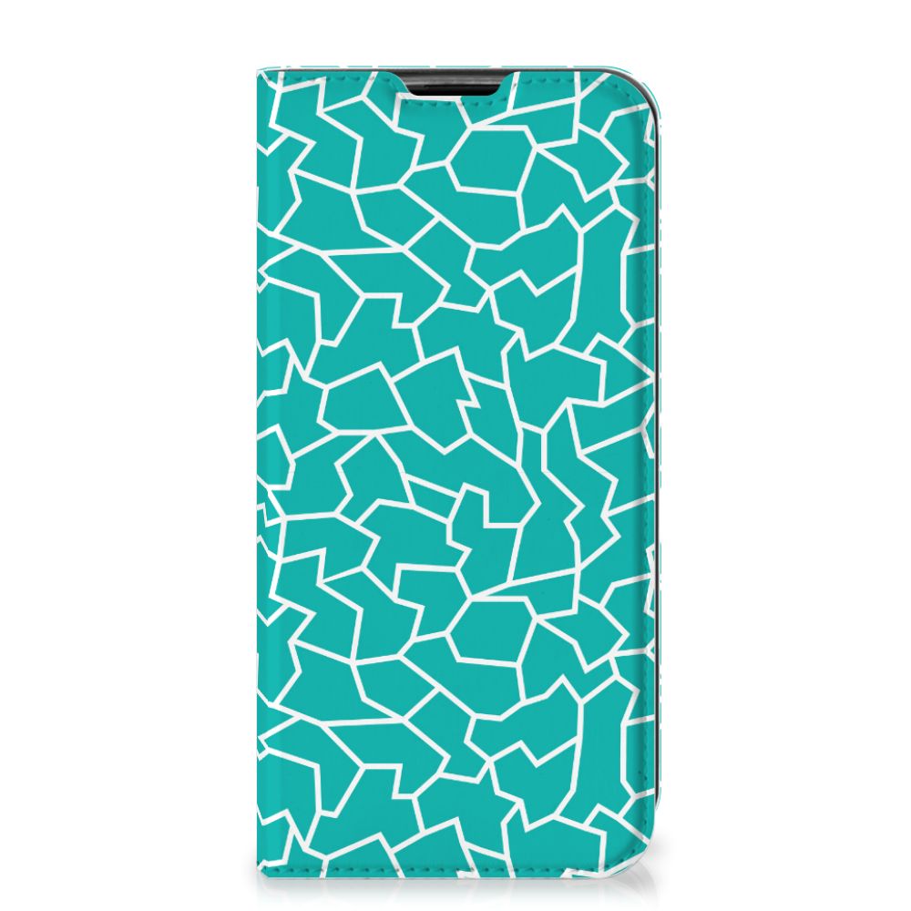 Huawei P40 Lite Bookcase Cracks Blue - B2C Telecom