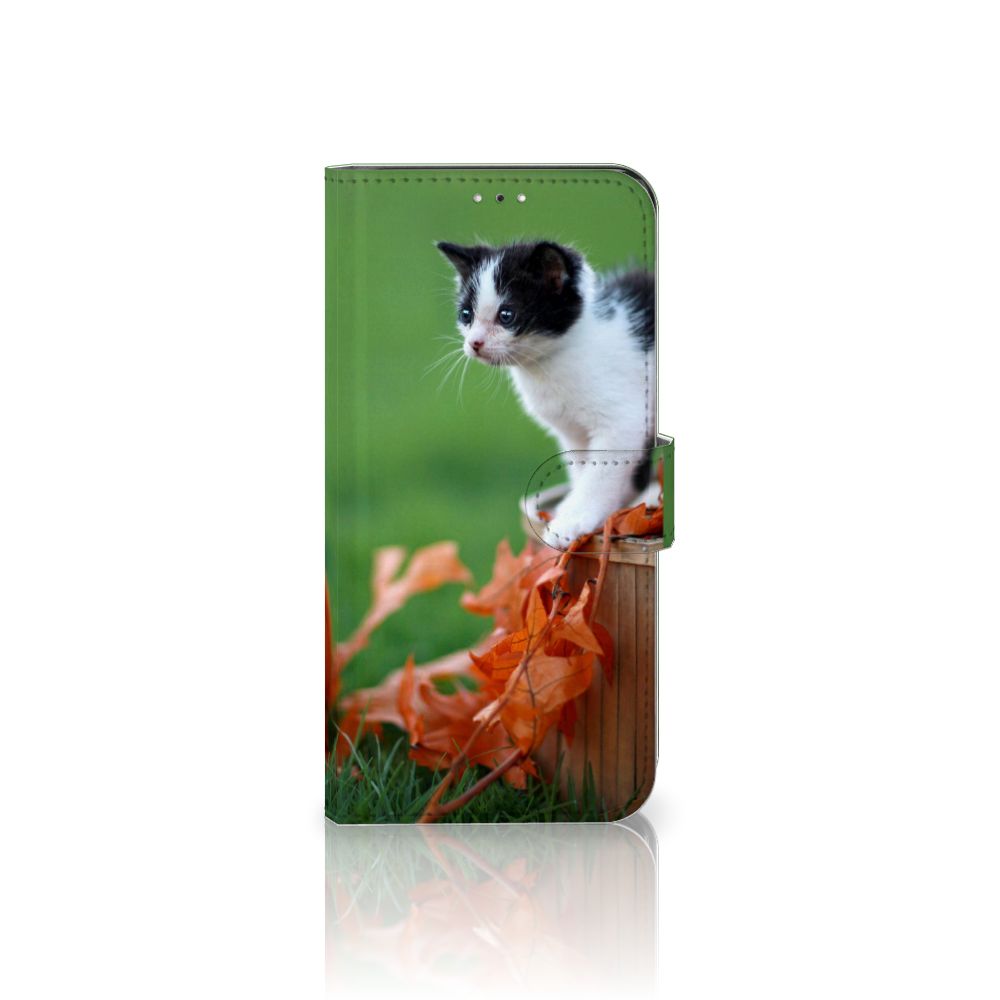 Samsung Galaxy A33 5G Telefoonhoesje met Pasjes Kitten