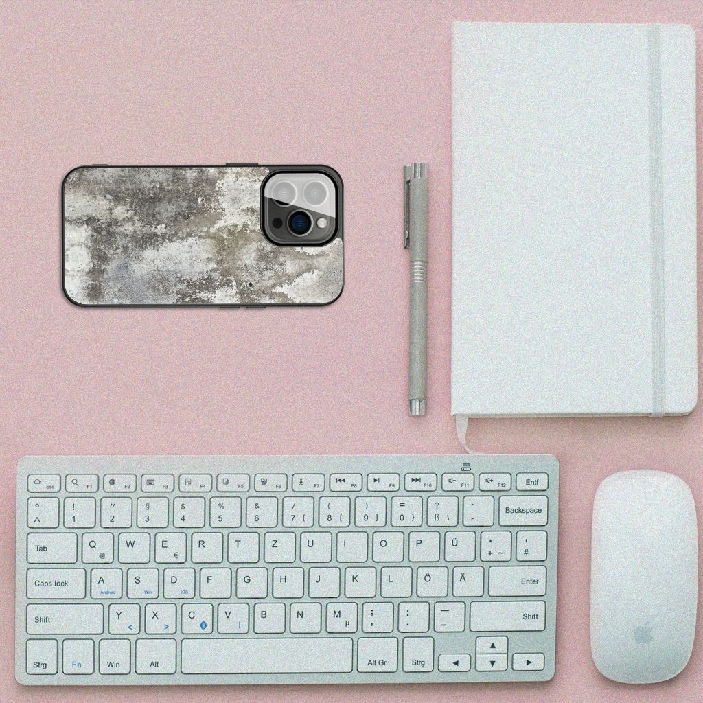iPhone 13 Pro Marmeren Print Telefoonhoesje Beton Print B2C Telecom