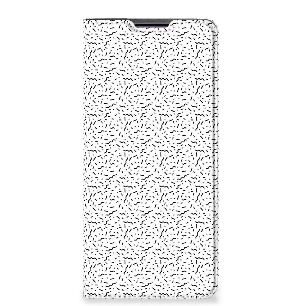 Motorola Edge 30 Pro Hoesje met Magneet Stripes Dots - B2C Telecom