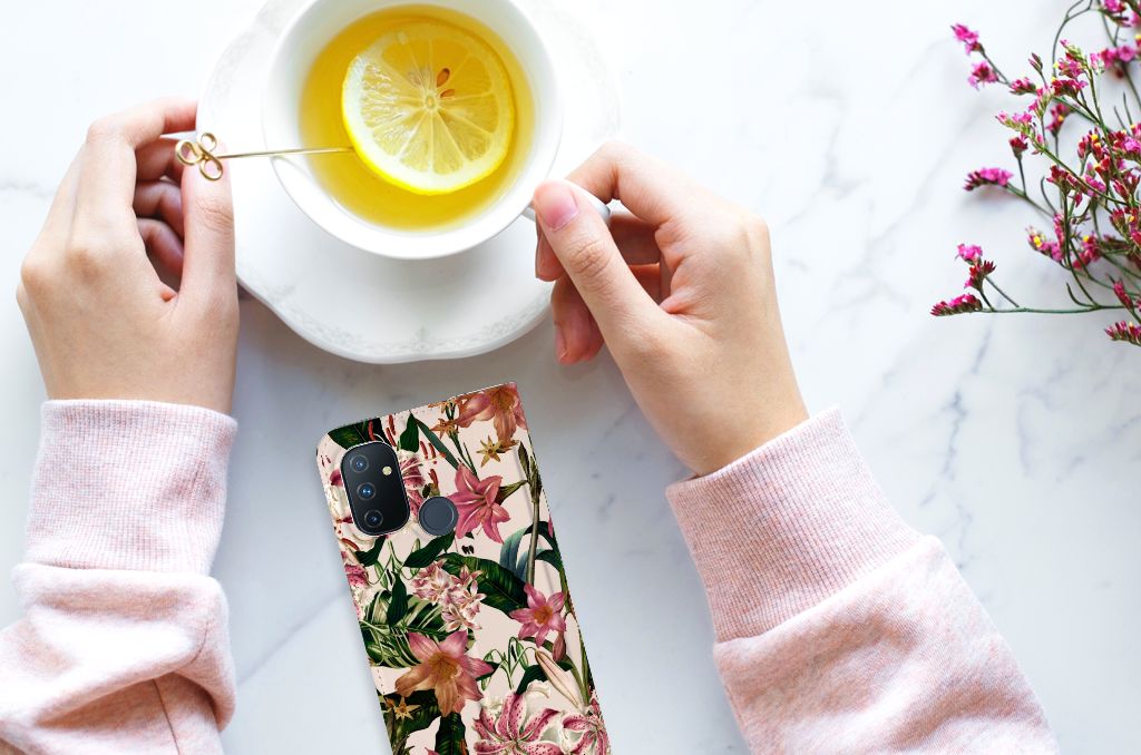 OnePlus Nord N100 Smart Cover Flowers - B2C Telecom