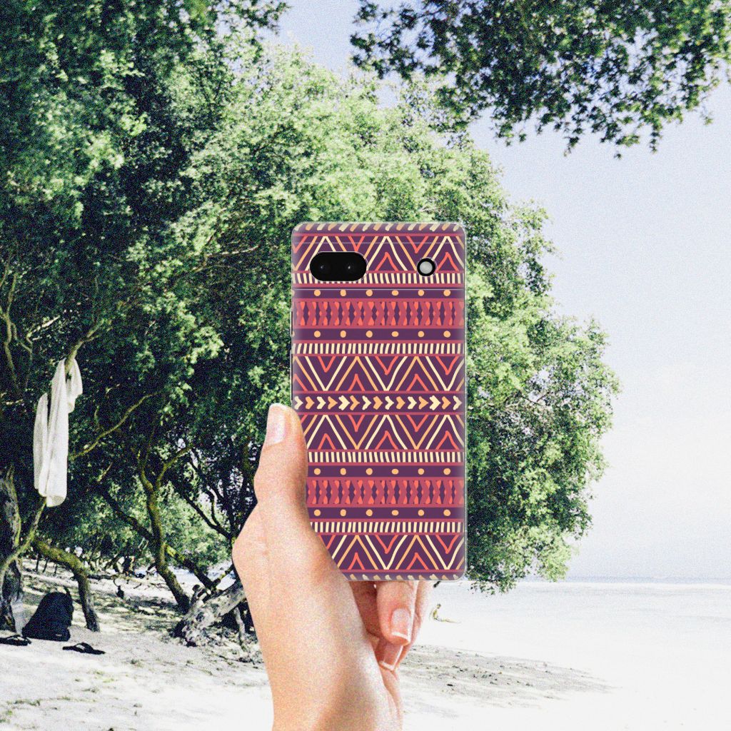 Google Pixel 6A TPU bumper Aztec Paars B2C Telecom