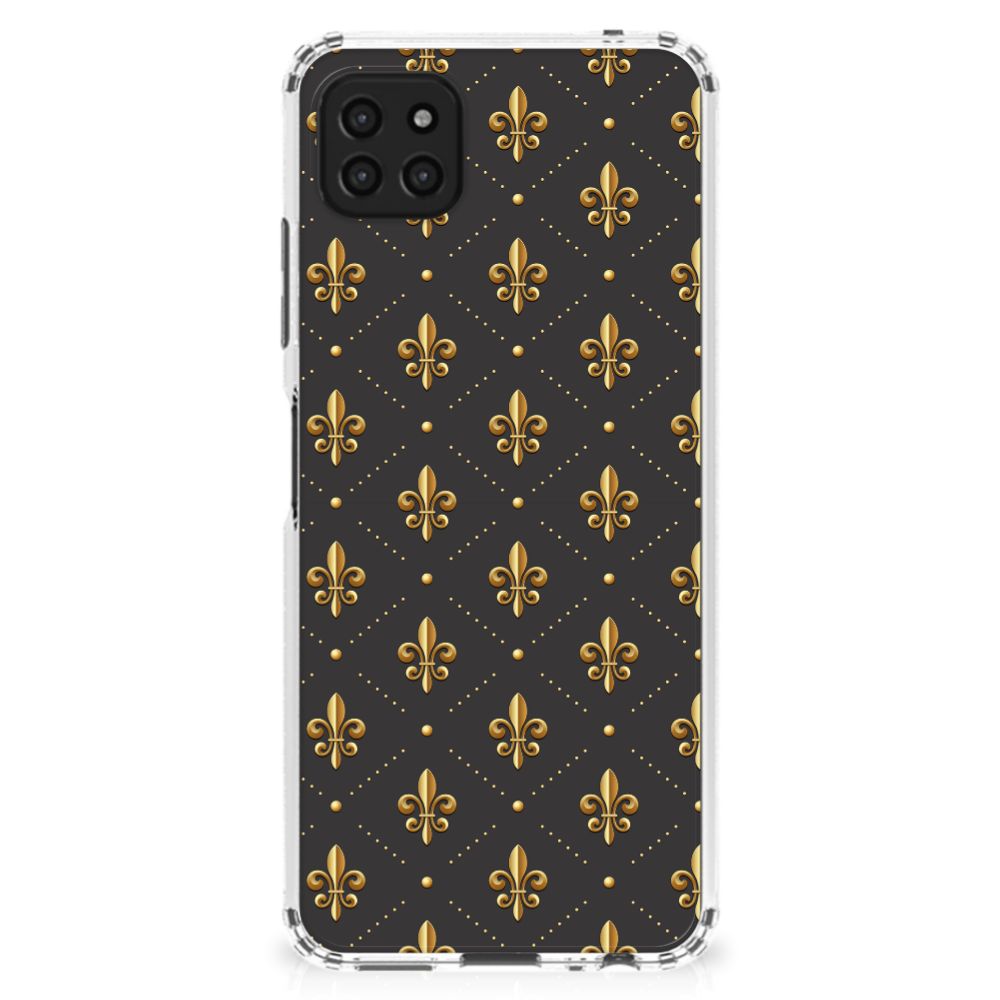 Samsung Galaxy A22 5G Doorzichtige Silicone Hoesje Franse Lelie B2C Telecom