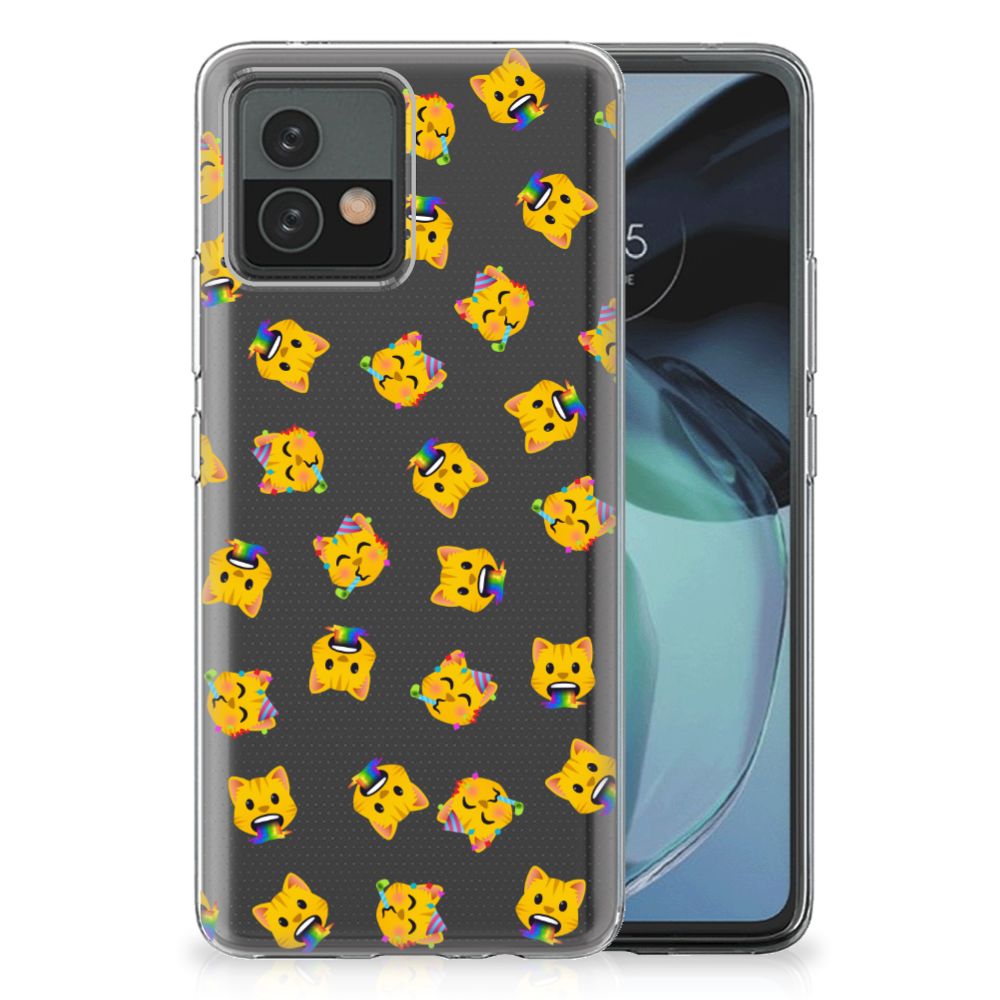 TPU bumper voor Motorola Moto G72 Katten Emojis B2C Telecom
