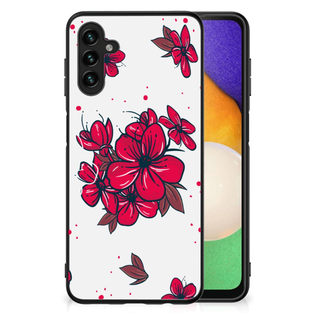 Samsung Galaxy A13 5G | A04s Bloemen Hoesje Blossom Red