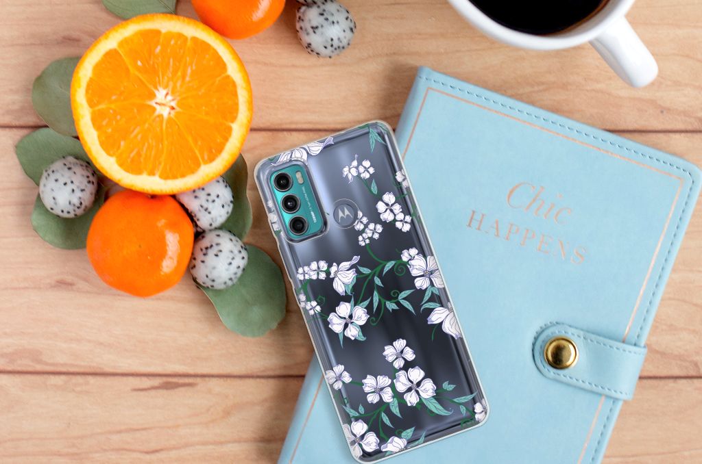 Motorola Moto G60 Uniek TPU Case Blossom White B2C Telecom