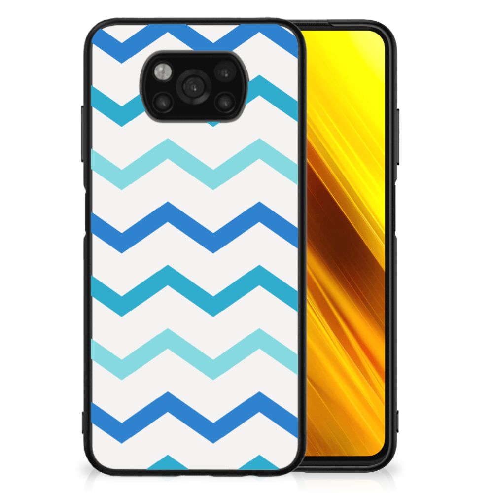 Xiaomi Poco X3 | X3 Pro Back Case Zigzag Blauw B2C Telecom