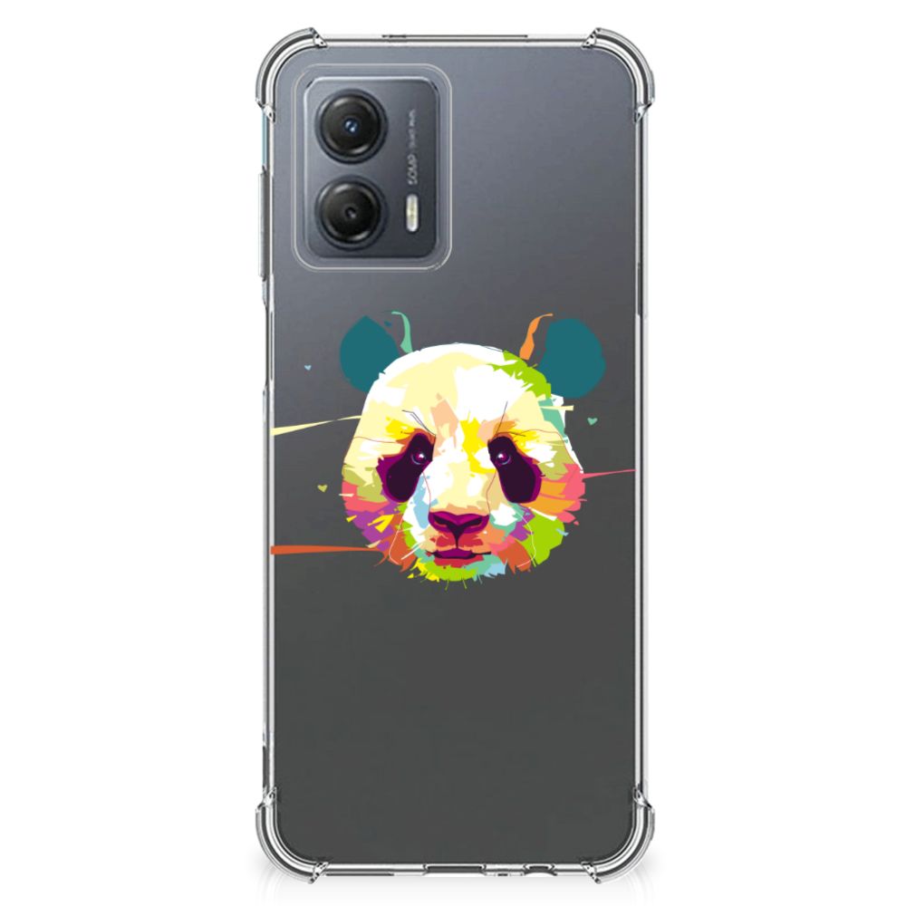 Motorola Moto G53 Stevig Bumper Hoesje Panda Color