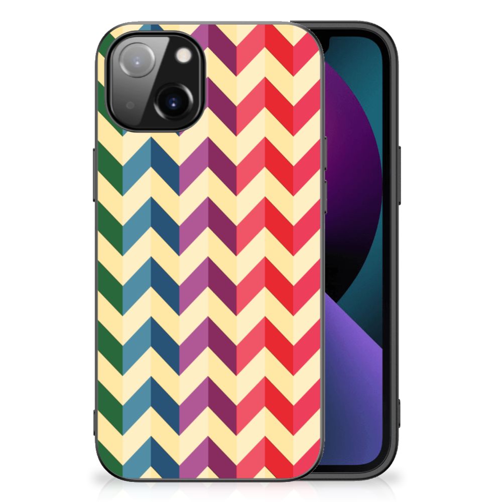 Apple iPhone 13 Back Case Zigzag Multi Color B2C Telecom