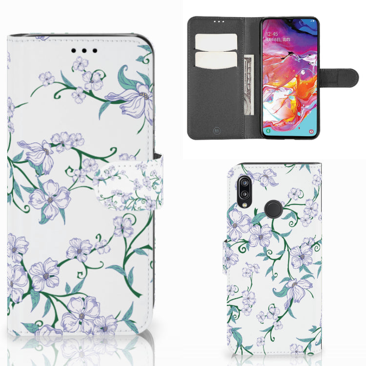 Samsung Galaxy A70 Uniek Hoesje Blossom White