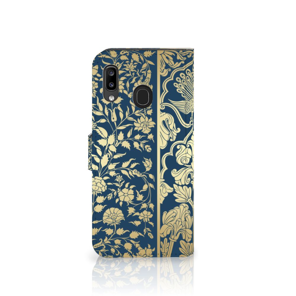 Samsung Galaxy A30 Hoesje Beige Flowers