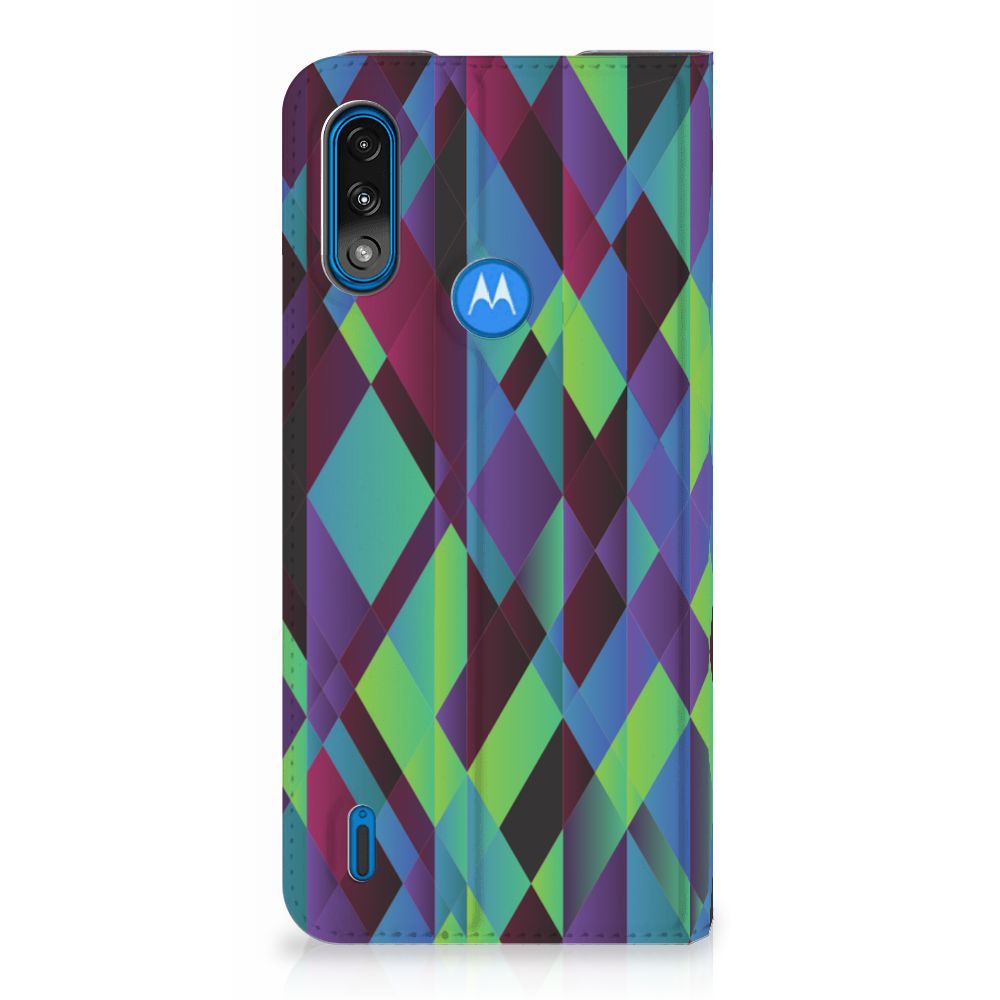 Motorola Moto E7 Power | E7i Power Stand Case Abstract Green Blue - B2C Telecom