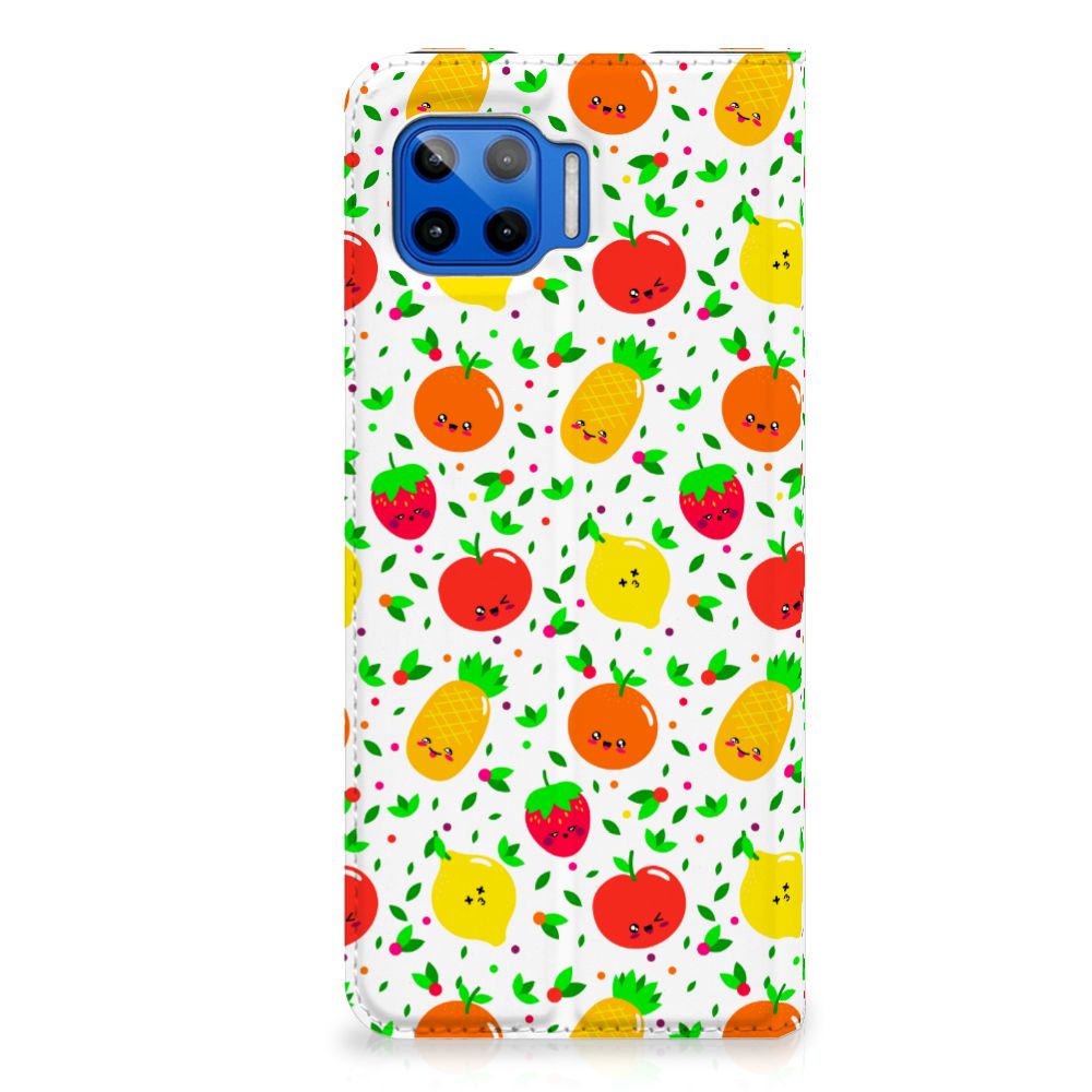 Motorola Moto G 5G Plus Flip Style Cover Fruits - B2C Telecom
