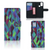 Alcatel 1S (2021) Book Case Abstract Green Blue