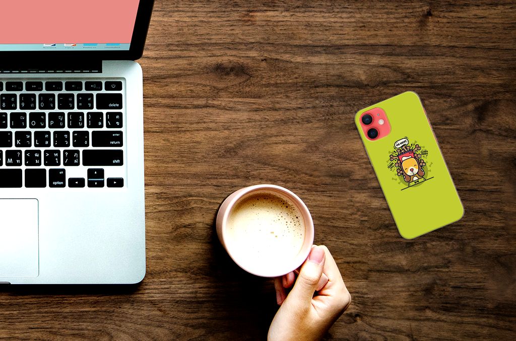 iPhone 12 Mini Telefoonhoesje met Naam Doggy Biscuit B2C Telecom
