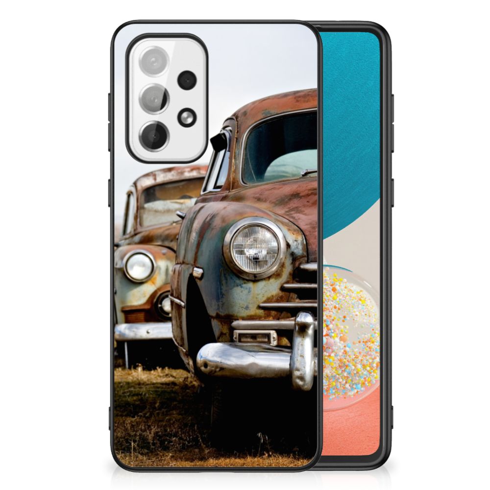 Samsung Galaxy A73 Silicone Back Case Vintage Auto