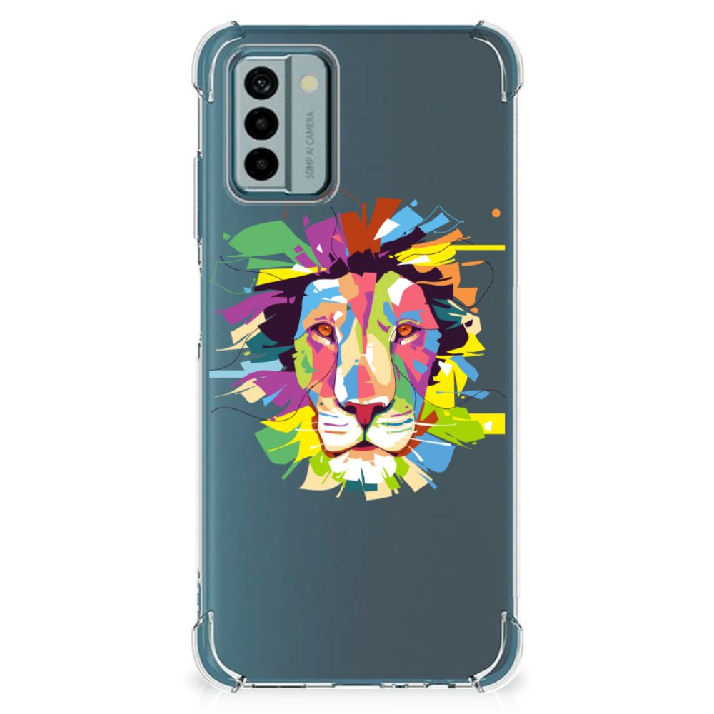 Nokia G22 Stevig Bumper Hoesje Lion Color