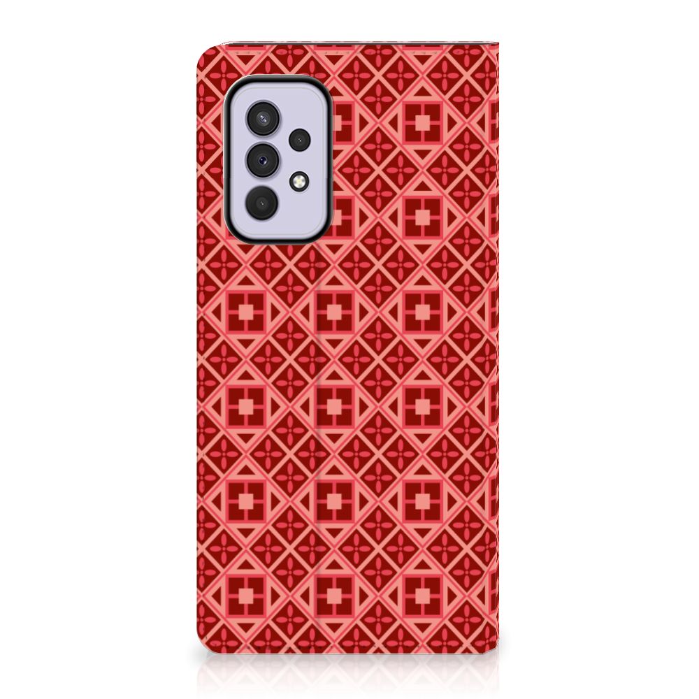 Samsung Galaxy A33 5G Hoesje met Magneet Batik Rood - B2C Telecom