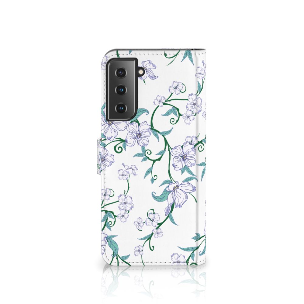 Samsung Galaxy S21 Plus Uniek Hoesje Blossom White