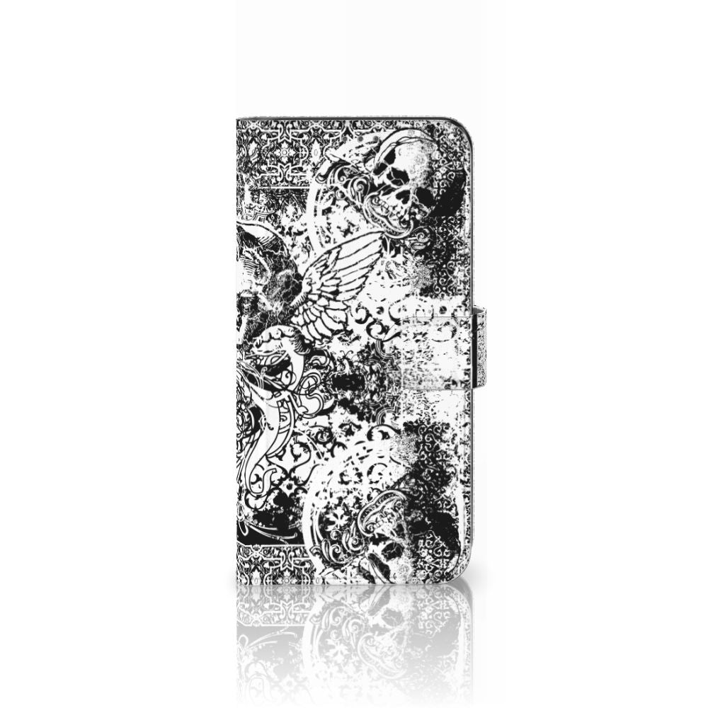 Telefoonhoesje met Naam Samsung Galaxy A22 4G | M22 Skulls Angel