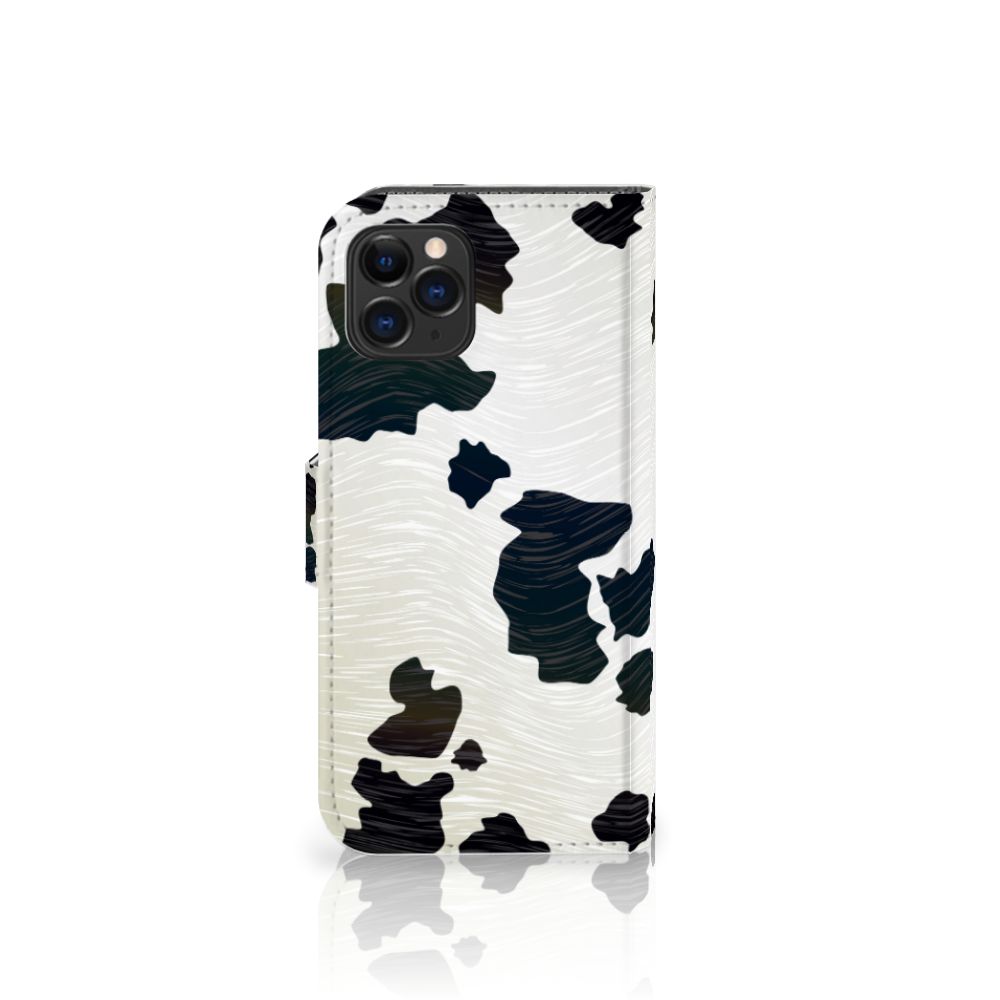 Apple iPhone 11 Pro Telefoonhoesje met Pasjes Koeienvlekken