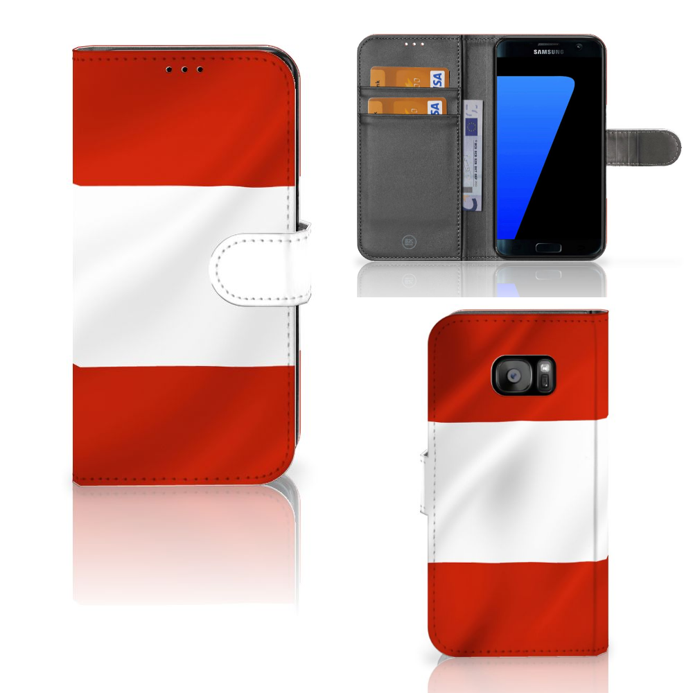 Samsung Galaxy S7 Edge Bookstyle Case Oostenrijk