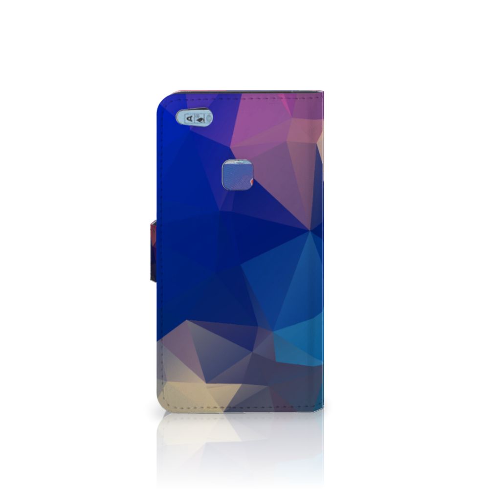 Huawei P10 Lite Book Case Polygon Dark