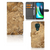 Motorola Moto G9 Play | E7 Plus Bookcase Marmer Creme met luxe marmerlook en pasjeshouder.