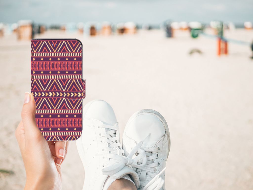 Samsung Galaxy S10e Telefoon Hoesje Aztec Paars
