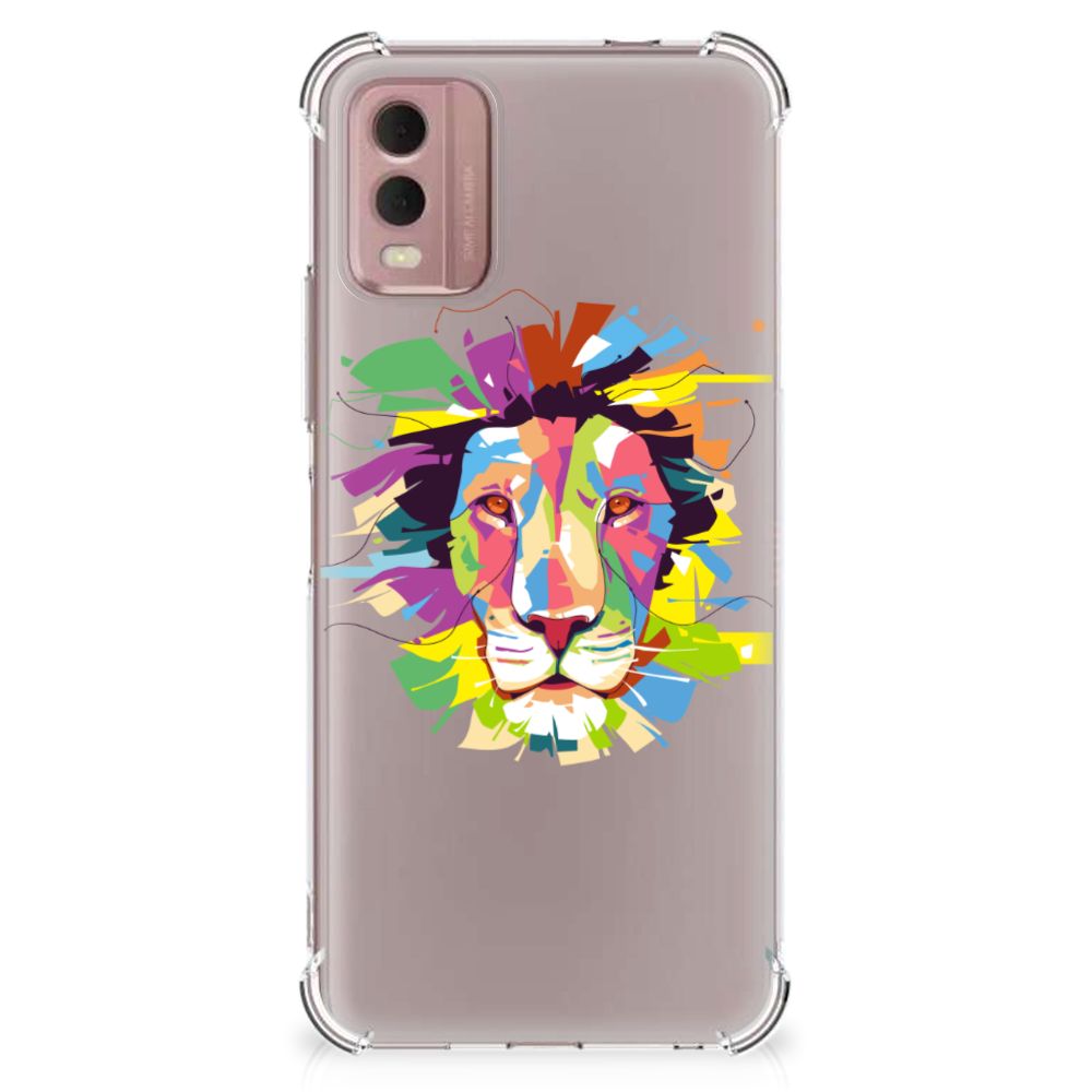 Nokia C32 Stevig Bumper Hoesje Lion Color B2C Telecom