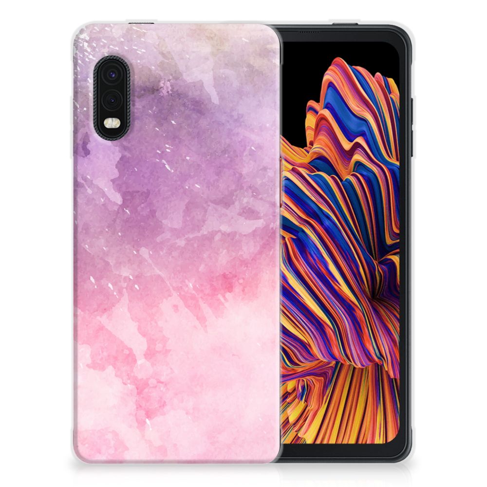 Hoesje maken Samsung Xcover Pro Pink Purple Paint