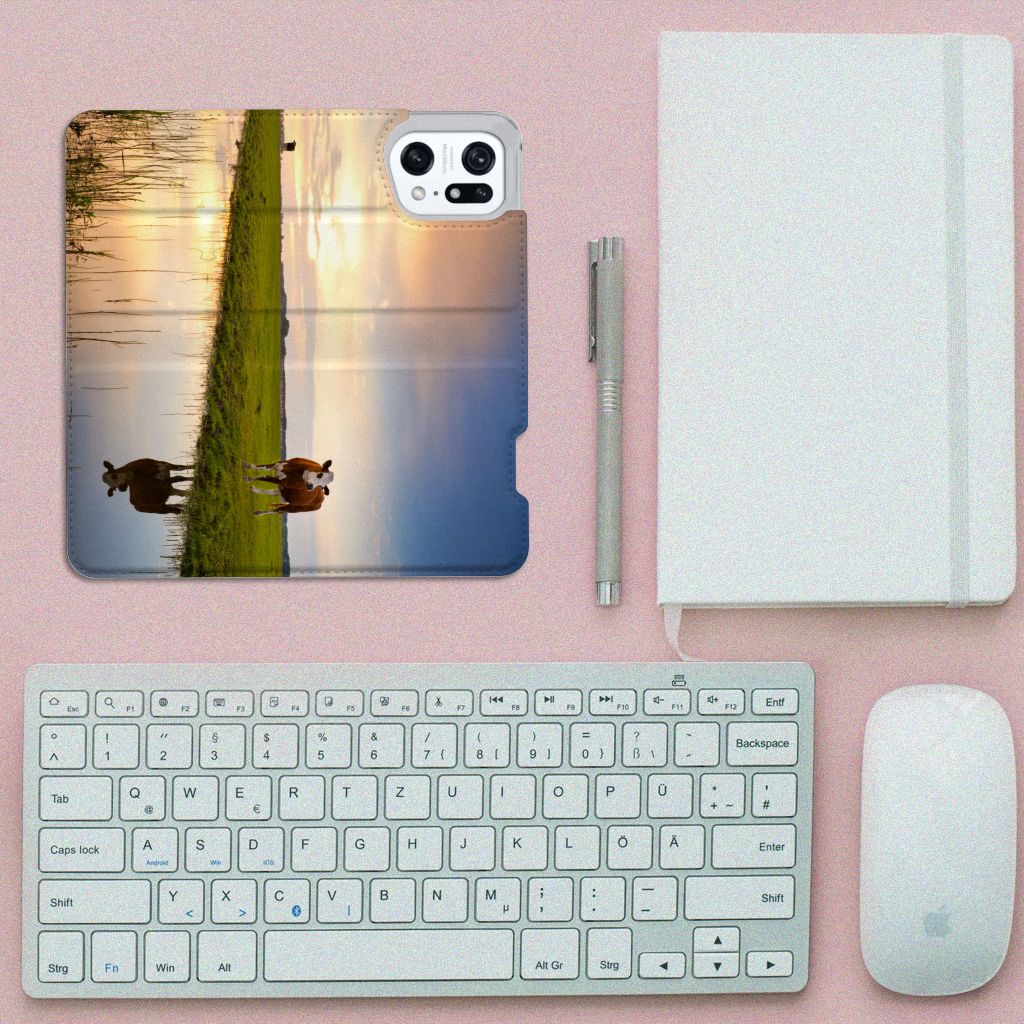 OPPO Find X5 Pro Hoesje maken Koe - B2C Telecom