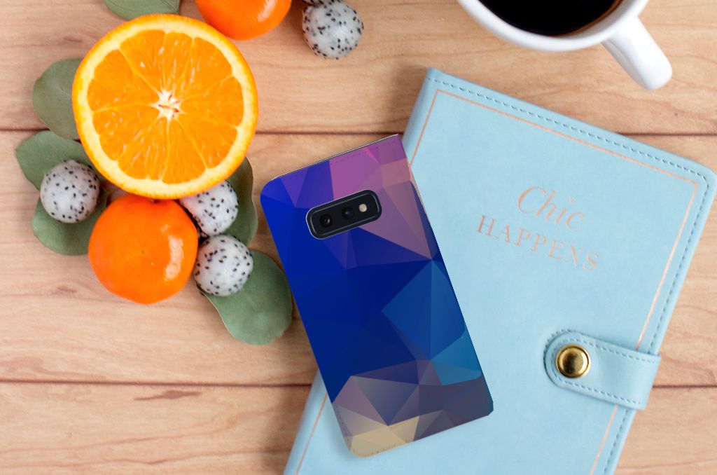 Samsung Galaxy S10e Stand Case Polygon Dark
