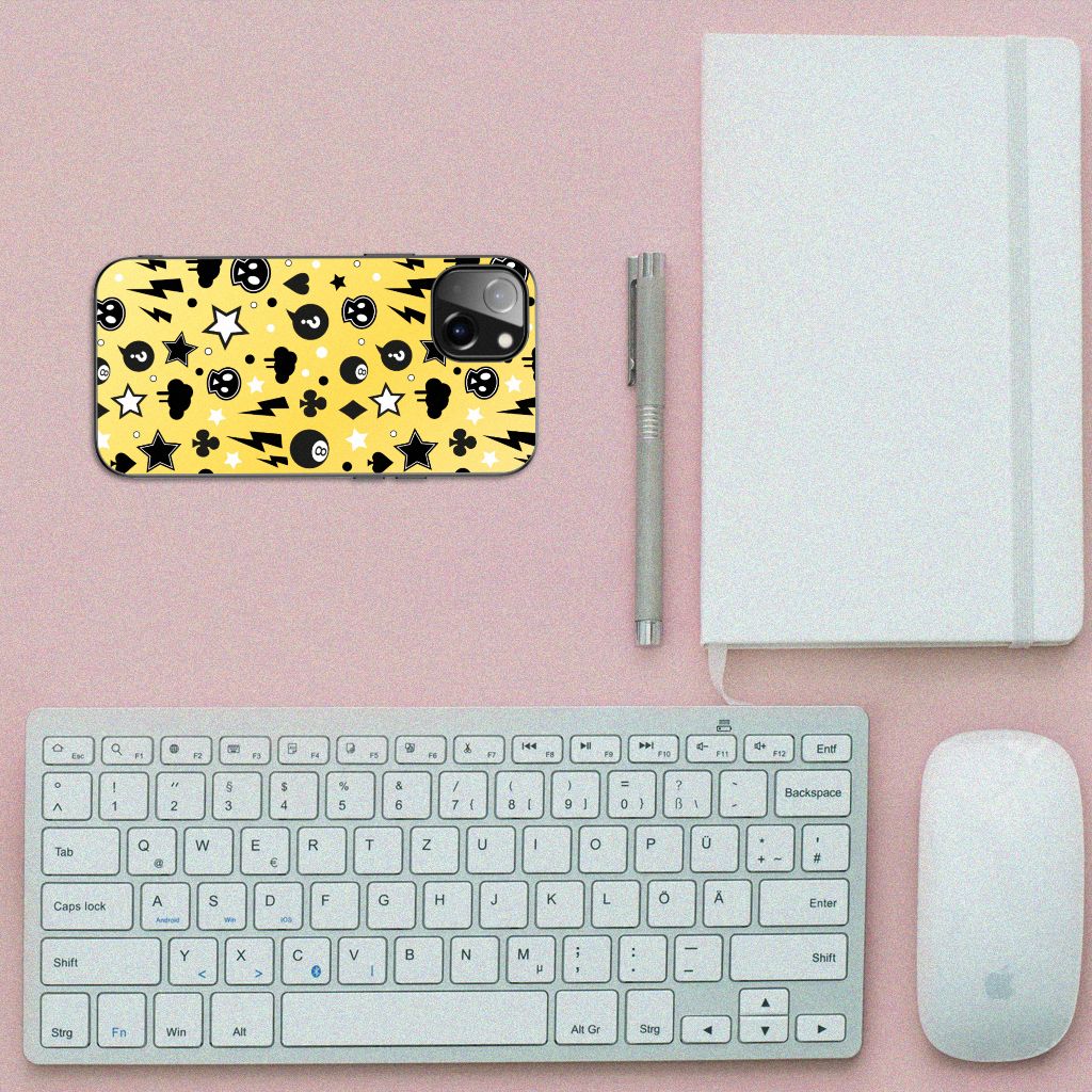 Telefoonhoesje Apple iPhone 13 Punk Geel B2C Telecom