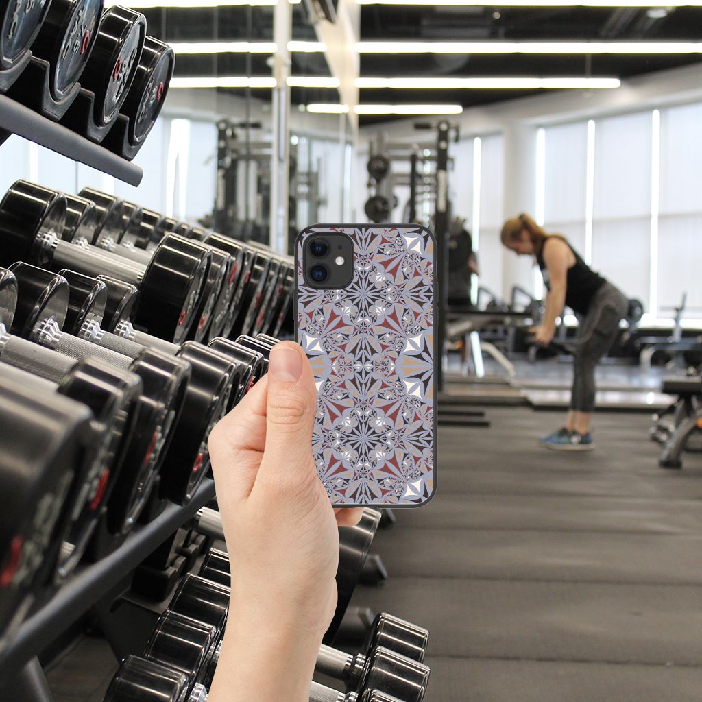 iPhone 11 Marmeren Print Telefoonhoesje Flower Tiles B2C Telecom