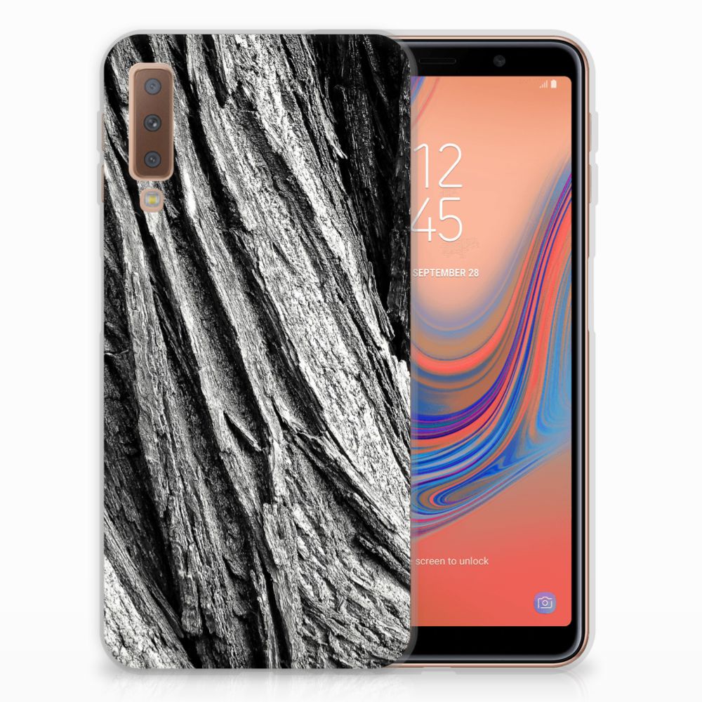 Bumper Hoesje Samsung Galaxy A7 (2018) Boomschors Grijs