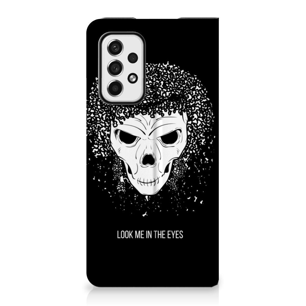 Mobiel BookCase Samsung Galaxy A73 Skull Hair - B2C Telecom