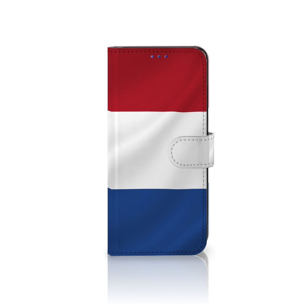 OPPO Find X5 Bookstyle Case Nederlandse Vlag met artistiek ontwerp van de vlag van Nederland.