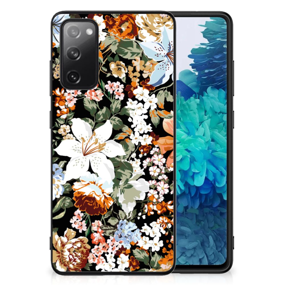 Bloemen Hoesje voor Samsung Galaxy S20 FE Dark Flowers B2C Telecom