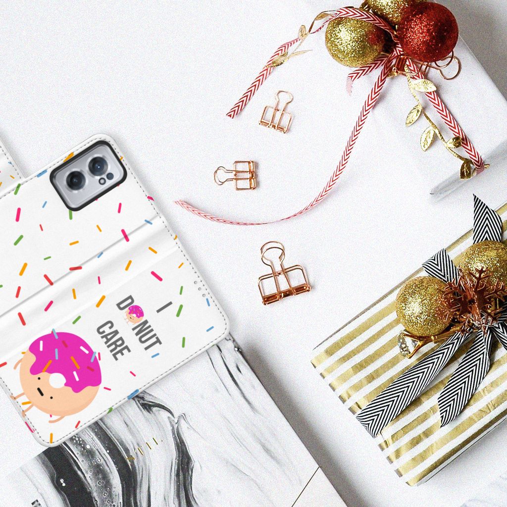 OnePlus Nord CE 2 Book Cover Donut Roze