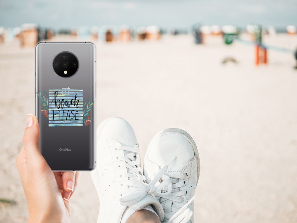 OnePlus 7T Telefoonhoesje met Naam Boho Beach