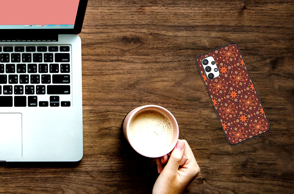 Samsung Galaxy A32 5G Back Case Batik Brown B2C Telecom