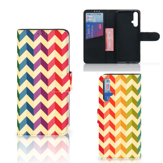 Honor 20 Telefoon Hoesje Zigzag Multi Color