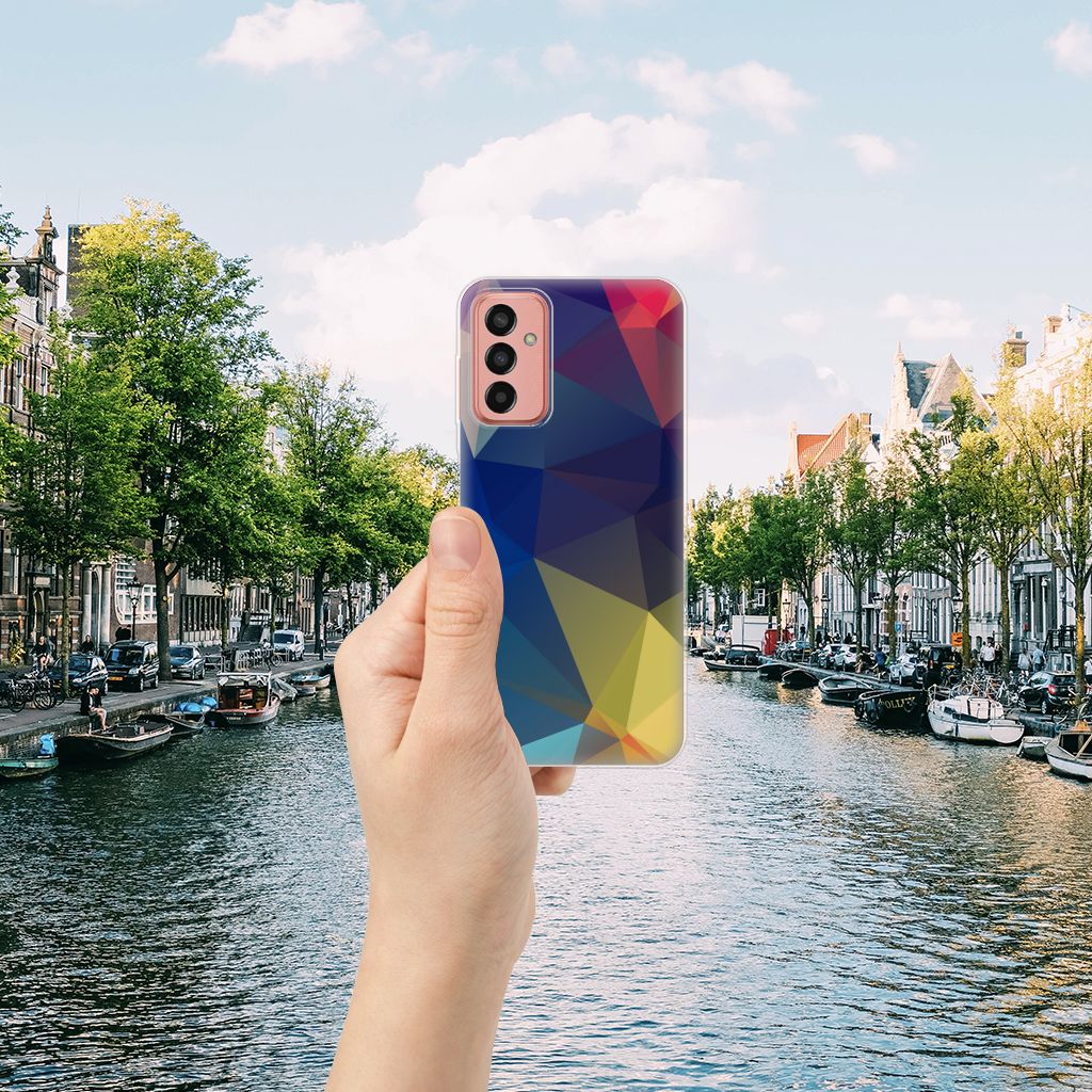 Samsung Galaxy M13 | M23 TPU Hoesje Polygon Dark B2C Telecom