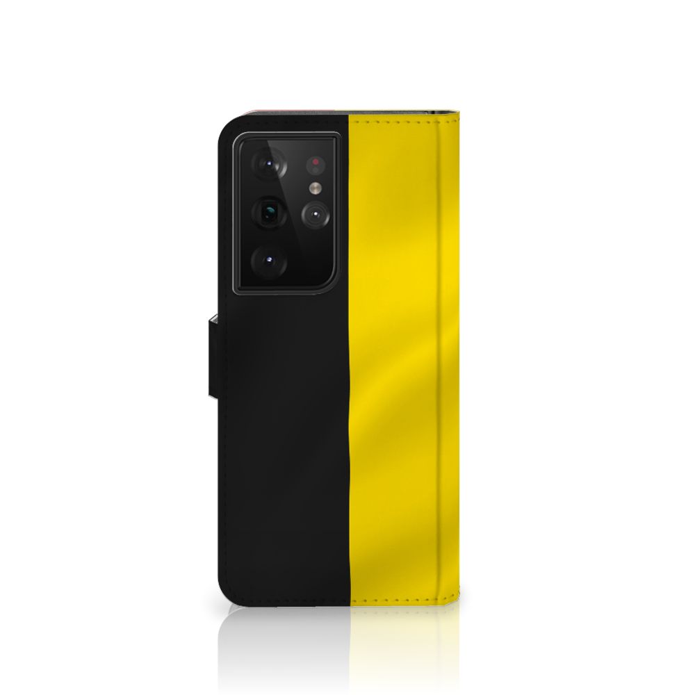 Samsung Galaxy S21 Ultra Bookstyle Case Belgische Vlag