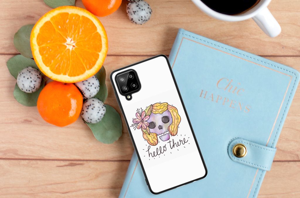 Telefoonhoesje Samsung Galaxy A12 Boho Skull B2C Telecom