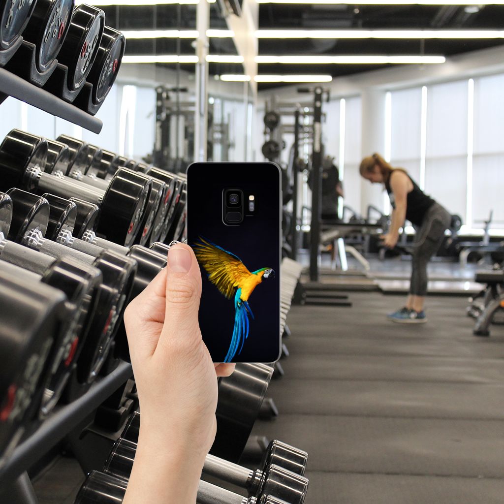 Samsung Galaxy S9 TPU Hoesje Papegaai